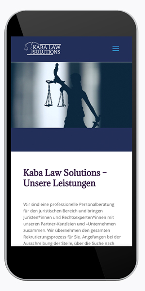 Kaba Law Solutions Responisve Webdesign